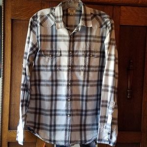 Men's Lucky Brand Plaid Western Shirt S